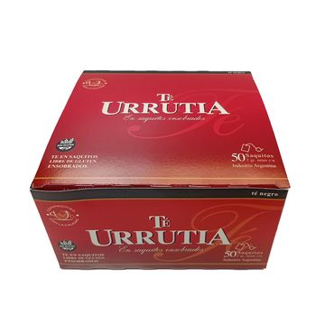 Caja con 50 saquitos de té negro, Urrutia