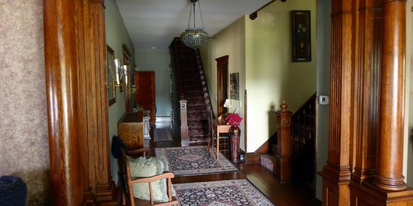 The main hallway in the house.