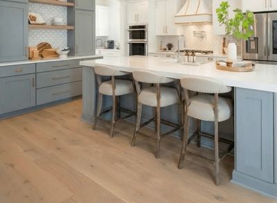 8 in. White oak refinished flooring