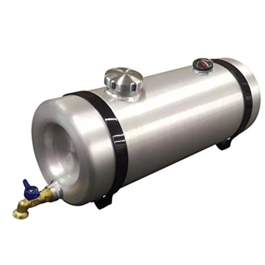 10 Gallon Aluminum Water Storage Tank - With Site Gauge
