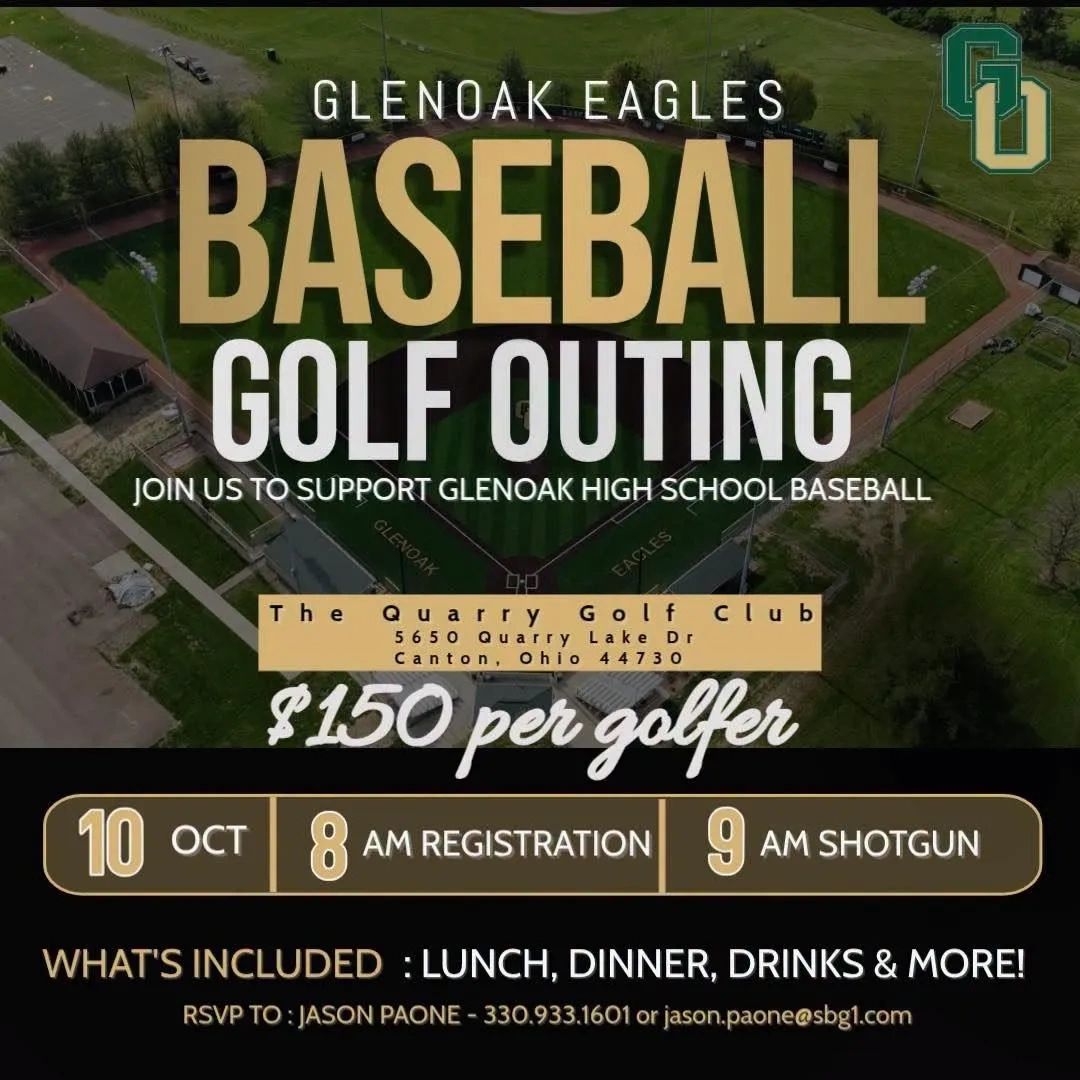 Glenoak Eagles Baseball Golf Outing event details.