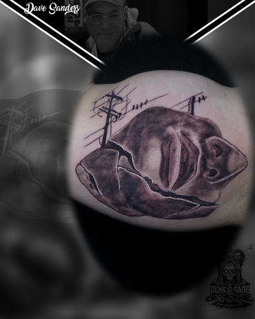 Really neat abstract face. Client supplied original picture then had small alterations made. 