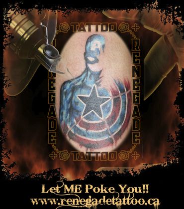 Capt America tribute tattoo