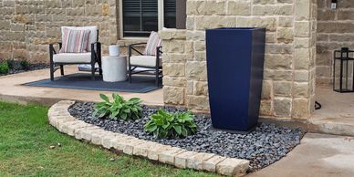 Stone Bed Borders for your Abilene, TX landscape