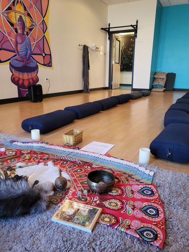 Matt practicing yoga in a calm, well-lit yoga room
