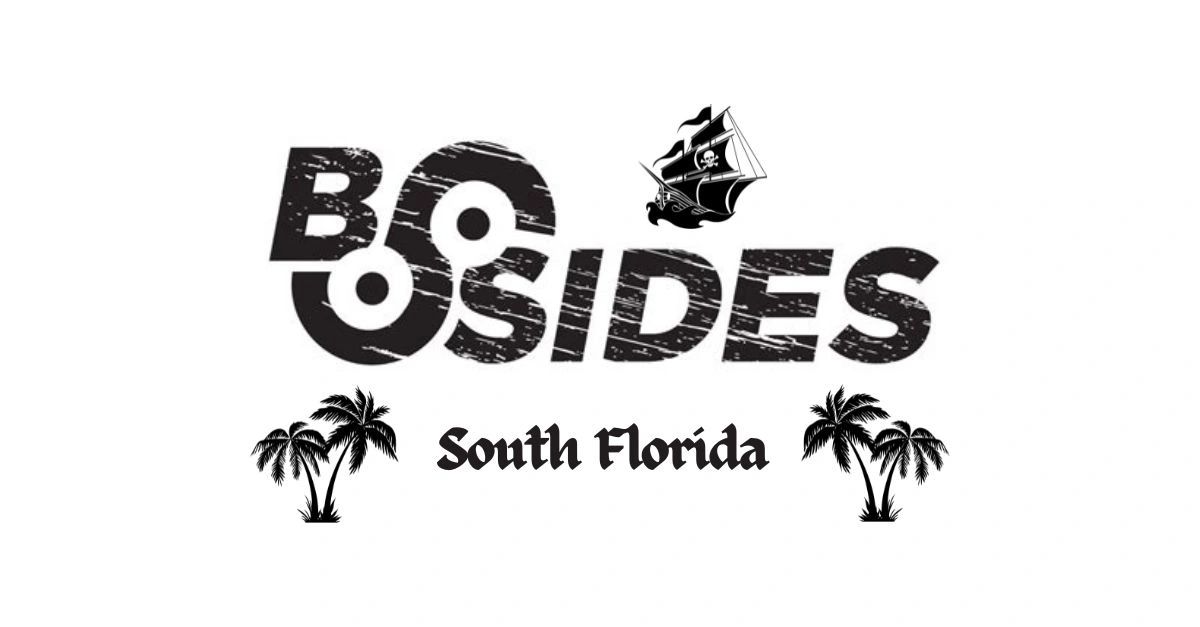 Boosides South Florida logo with pirate ship and palm trees.