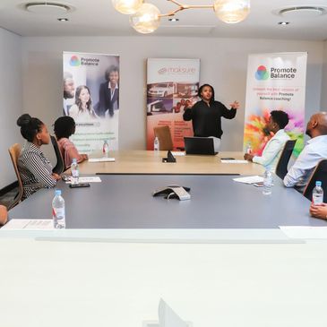 Corporate leaders participating in a training session focused on enhancing leadership skills 