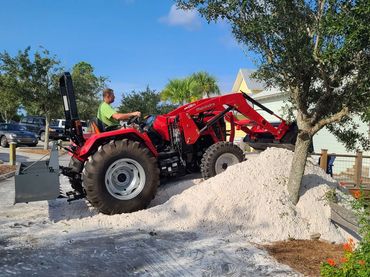 Tractor work. Driveway and lot work. 