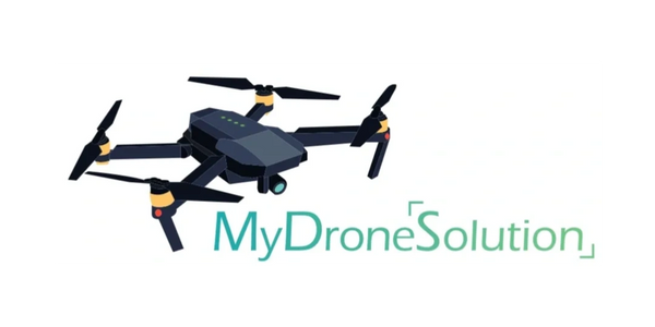 Logo représentant un drone et le nom de la société : MyDroneSolution.