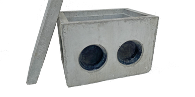 Precast Concrete Distribution Box w/ Lid
*1 IN, 5 OUT