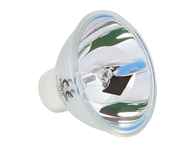 A reflective halogen light bulb with CE marking.
