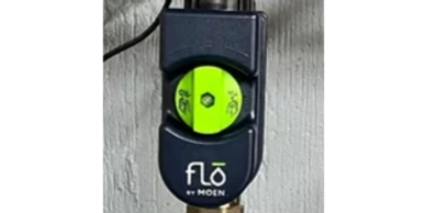 This is an automatic water shut off valve. The brand is Flo by Moen.