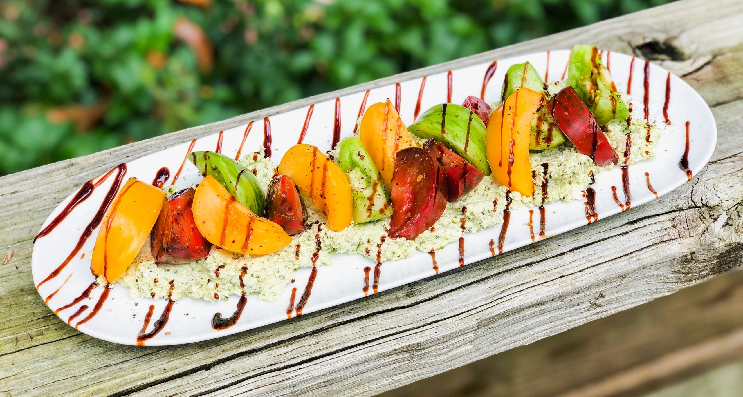 Heirloom Tomatoes with Ricotta and Savory Granola Recipe - Justin