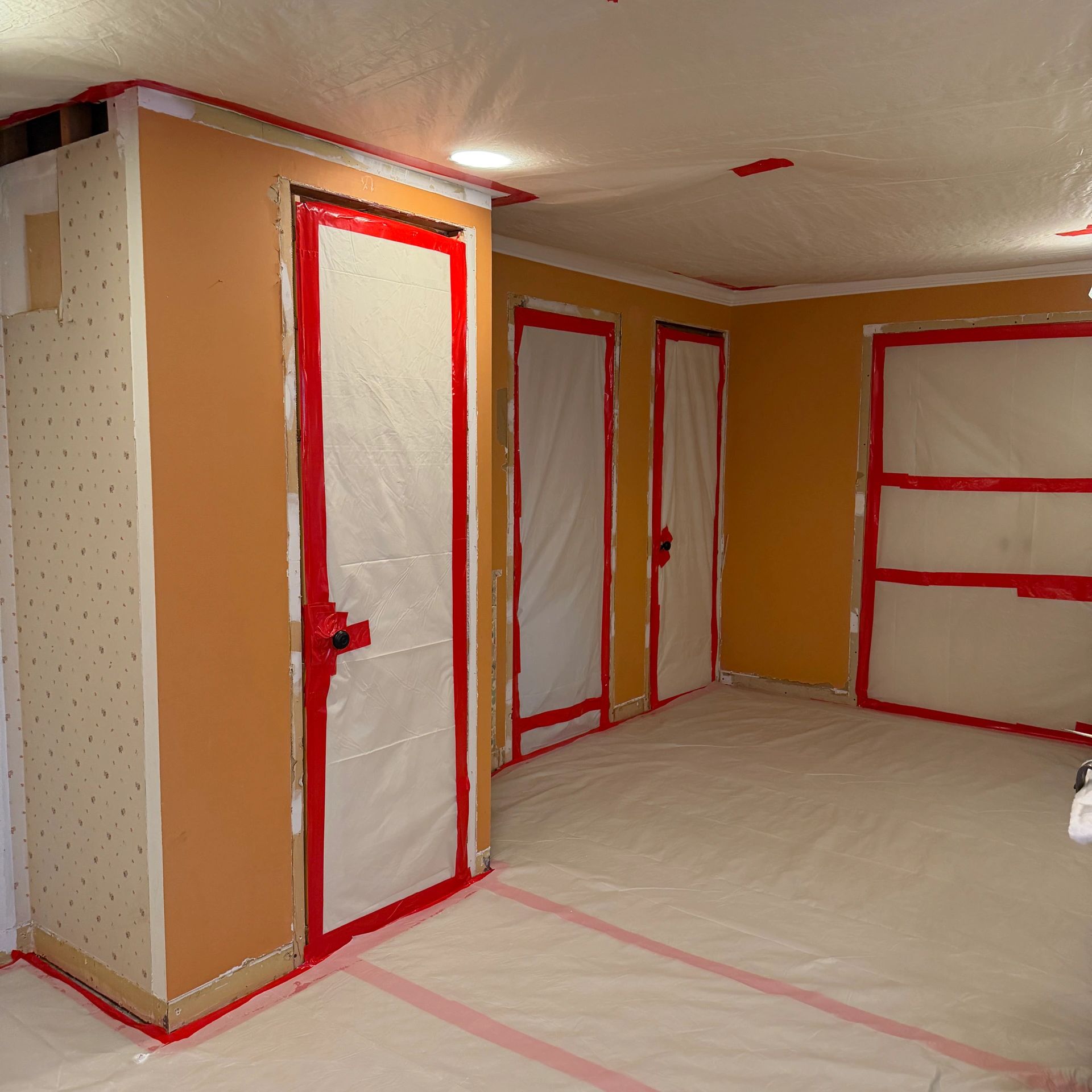 Preparation To Remove Asbestos Dry Wall