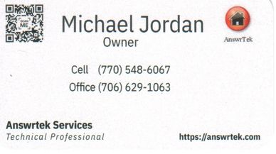 Business card of Answrtek Services