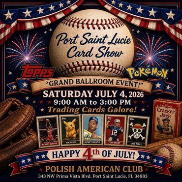 Port Saint Lucie Card Show PSL JSA PSA Polish Club Stuart Jensen Beach Pierce TCG sports cards MVP