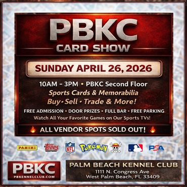 PBKC Lake Worth Greenacres Polish Club West Palm Beach Card Show Pokémon TCG Sportscards PGA DELRAY