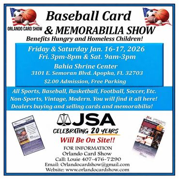 Apopka Orlando JSA Space Coast Card Show 