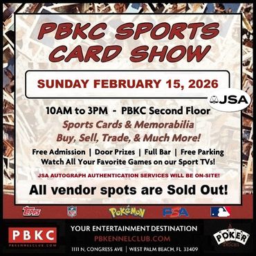PBKC Wellington Lake Worth Greenacres Polish Club West Palm Beach Card Show Pokemon TCG Sportscards