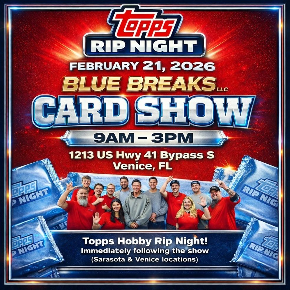 Blue Breaks Card Show Blue Breaks Card Show