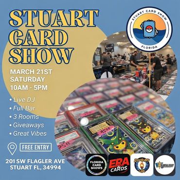 Stuart Flagler Card Show MVP Treasure Coast Square Mall Jensen Beach Peetry