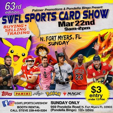 SWFL Fort Myers Red Sox Yankees Twins Pokémon Pondella Bingo Card Show