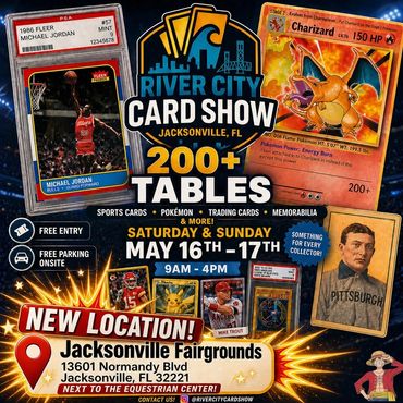 Jax Jacksonville River City Card Show Daytona Georgia Orlando TCG sportscards One Piece Pokemon