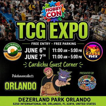 TCG Midflorida Card Expo Cardichu Pokémon Pikachu card PSA CGC MidfloridaCardExpo Orlando Hobby Con