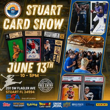 Stuart Card Show Flagler MidFlorida Expo PSA Pokemon One Piece TCG trading cards Jupiter WPB Vero 