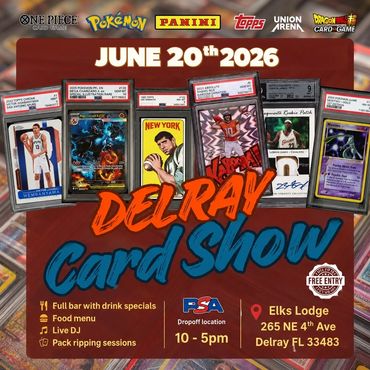 trading cards West Palm Beach Delray Beach card show Pokémon WPB Lake Worth Miami TCG PGA PEETRY 