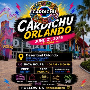 CARDICHU Orlando Lakeland Daytona Jacksonville Pokémon TCG Kissimmee Disney The Villages