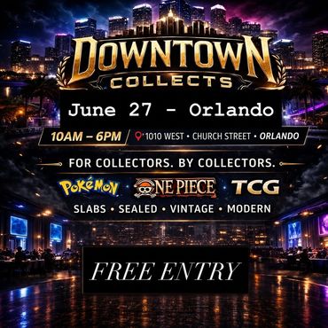 Orlando Downtown Collects Pokemon TCG One Piece slabs vintage Disney card show