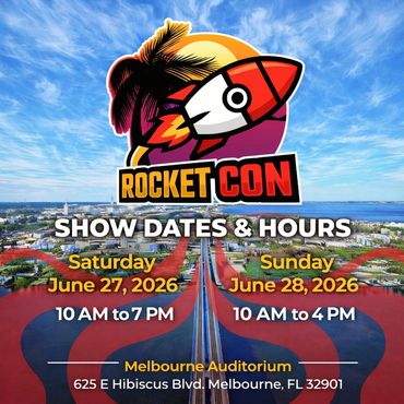 RocketCon Rocket Con Melbourne Space Coast Card Show Sebastian Cape Canaveral TCG Trading Cards MVP