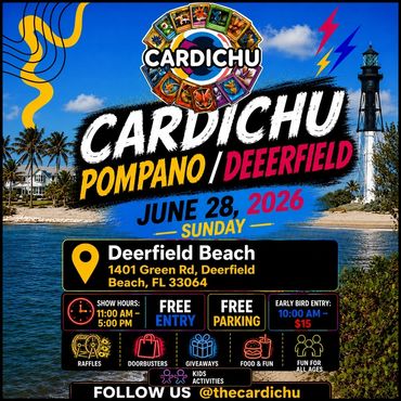 CARDICHU Deerfield Beach Pompano Pokémon TCG Pikachu Boynton Beach Charizard One Piece 
