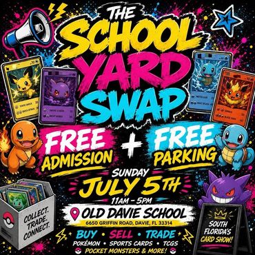 Davie Fort Lauderdale Hollywood card show School Yard Swap Miami 