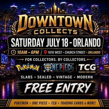 Orlando Downtown Collects One Piece Pokémon TCG trading cards Kissimmee 