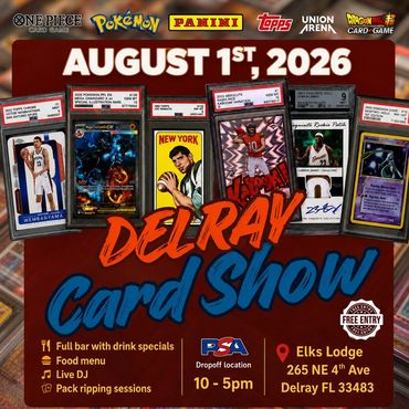 Delray Beach Boca Raton Boynton Greenacres Lake Worth Lantana Highland Pokemon Charizard TCG Pikachu