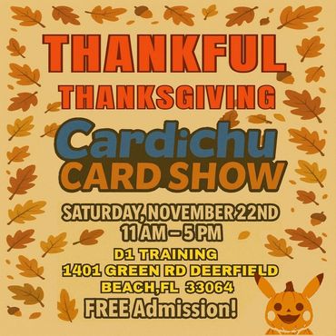 Cardichu Deerfield Beach Pompano Miami TCG Pikachu Pokemon