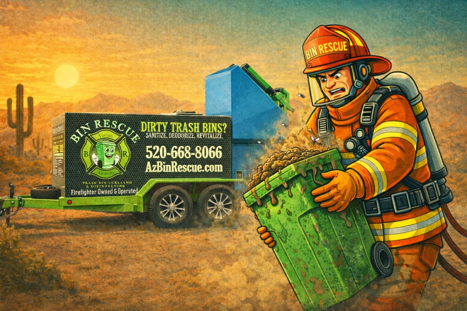Bin Rescue | Firefighter Owned Trash Bin Cleaning in Tucson, AZ
