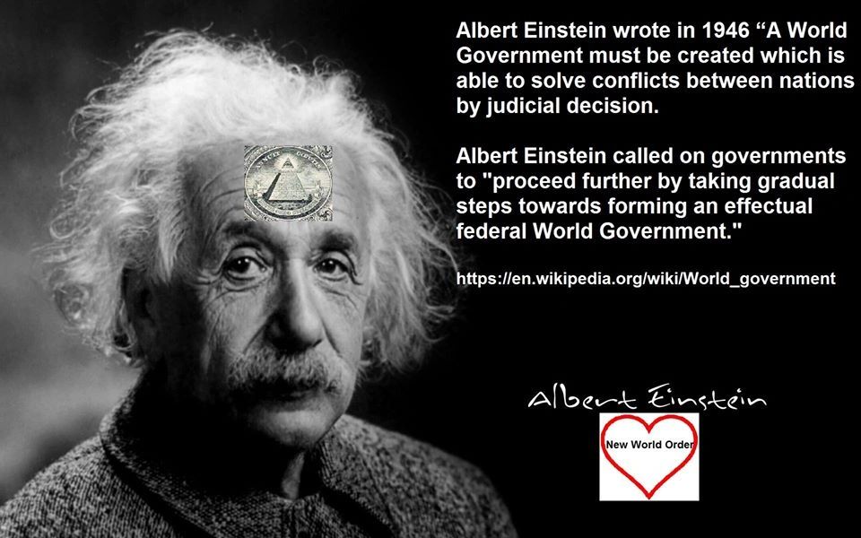 Albert Einstein Loves The New World Order