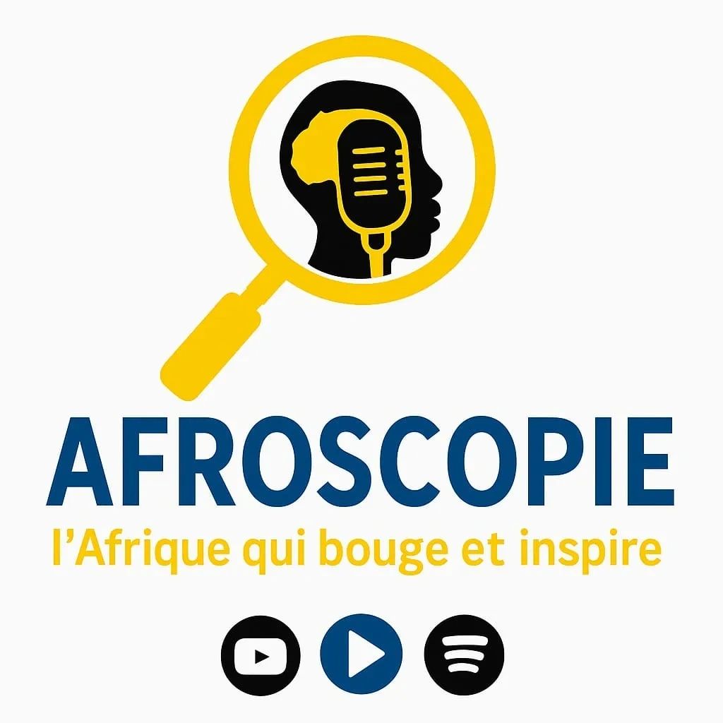 Logo of Afroscopie podcast highlighting African inspiration.