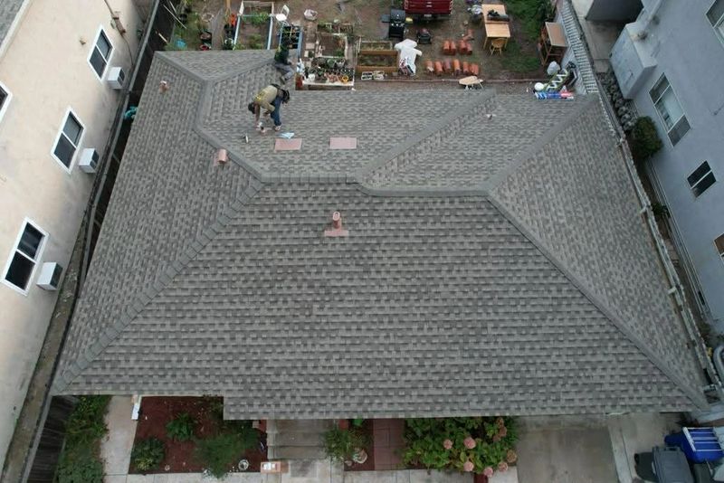 New roof installation