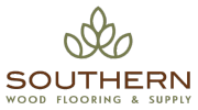 Logo for Southern Wood Flooring & Supply with leaf design.