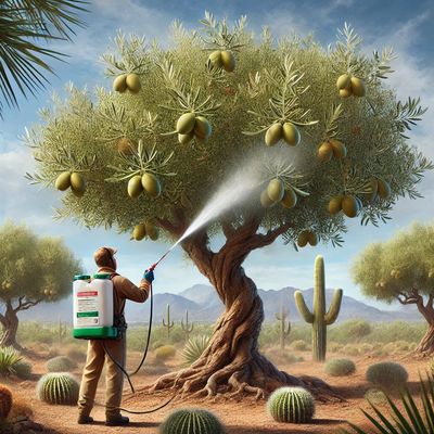This is how we stop olives and acorns from growing. No mess no fuss. 
