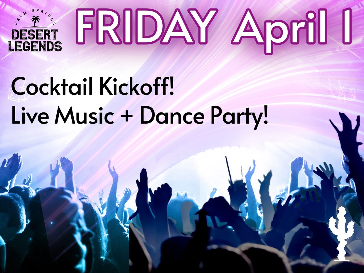 Live music and dance party event on Friday, April 1st.