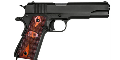 Auto-Ordnance 1911 frame incorporates GI specs. The 1911 is 100% made in the USA. Comes with one mag