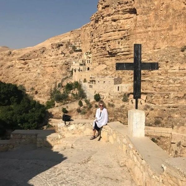 Photo: Mount of Temptation, Jericho, West Bank. June 2019. Greek Orthodox Monastery of the Temptatio