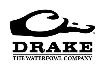 Logo of Drake, The Waterfowl Company, featuring a stylized duck head.