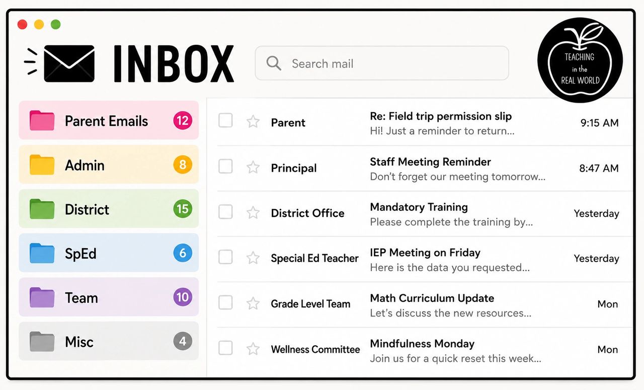 teacher email management organize your inbox