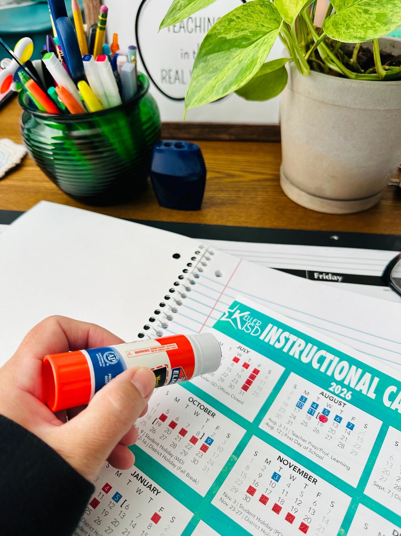 spiral notebook teacher organization